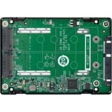 QNAP QDA-A2MAR contenitore di unità di archiviazione Box esterno SSD Nero M.2, Telaio di montaggio Nero, Box esterno SSD, M.2, M.2, 6 Gbit/s, Nero
