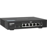 QNAP QSW-1105-5T switch di rete Non gestito Gigabit Ethernet (10/100/1000) Nero Nero, Non gestito, Gigabit Ethernet (10/100/1000)