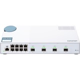 QNAP QSW-M408S switch di rete Gestito L2 Gigabit Ethernet (10/100/1000) Bianco, Interruttore bianco, Gestito, L2, Gigabit Ethernet (10/100/1000), Full duplex