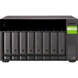 QNAP TL-D800C contenitore di unità di archiviazione Box esterno HDD/SSD Nero, Grigio 2.5/3.5" Nero, Box esterno HDD/SSD, 2.5/3.5", Seriale ATA II, Serial ATA III, 6 Gbit/s, Hot-swap, Nero, Grigio