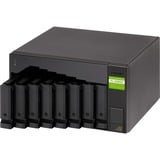 QNAP TL-D800C contenitore di unità di archiviazione Box esterno HDD/SSD Nero, Grigio 2.5/3.5" Nero, Box esterno HDD/SSD, 2.5/3.5", Seriale ATA II, Serial ATA III, 6 Gbit/s, Hot-swap, Nero, Grigio