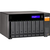 QNAP TL-D800S contenitore di unità di archiviazione Box esterno HDD/SSD Nero, Grigio 2.5/3.5" Nero, Box esterno HDD/SSD, 2.5/3.5", Seriale ATA II, Serial ATA III, 6 Gbit/s, Hot-swap, Nero, Grigio