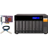 QNAP TL-D800S contenitore di unità di archiviazione Box esterno HDD/SSD Nero, Grigio 2.5/3.5" Nero, Box esterno HDD/SSD, 2.5/3.5", Seriale ATA II, Serial ATA III, 6 Gbit/s, Hot-swap, Nero, Grigio