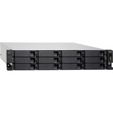 QNAP TL-R1200C-RP contenitore di unità di archiviazione Box esterno HDD/SSD Nero, Grigio 2.5/3.5" Nero, Box esterno HDD/SSD, 2.5/3.5", Serial ATA III, 6 Gbit/s, Montaggio rack, Nero, Grigio