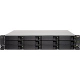 QNAP TL-R1200C-RP contenitore di unità di archiviazione Box esterno HDD/SSD Nero, Grigio 2.5/3.5" Nero, Box esterno HDD/SSD, 2.5/3.5", Serial ATA III, 6 Gbit/s, Montaggio rack, Nero, Grigio