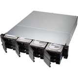 QNAP TL-R1200C-RP contenitore di unità di archiviazione Box esterno HDD/SSD Nero, Grigio 2.5/3.5" Nero, Box esterno HDD/SSD, 2.5/3.5", Serial ATA III, 6 Gbit/s, Montaggio rack, Nero, Grigio