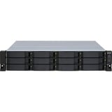 QNAP TL-R1200S-RP contenitore di unità di archiviazione Box esterno HDD/SSD Nero, Grigio 2.5/3.5" Nero, Box esterno HDD/SSD, 2.5/3.5", Serial ATA III, 6 Gbit/s, Hot-swap, Nero, Grigio