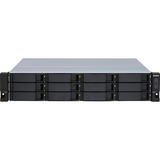 QNAP TL-R1200S-RP contenitore di unità di archiviazione Box esterno HDD/SSD Nero, Grigio 2.5/3.5" Nero, Box esterno HDD/SSD, 2.5/3.5", Serial ATA III, 6 Gbit/s, Hot-swap, Nero, Grigio