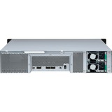 QNAP TL-R1200S-RP contenitore di unità di archiviazione Box esterno HDD/SSD Nero, Grigio 2.5/3.5" Nero, Box esterno HDD/SSD, 2.5/3.5", Serial ATA III, 6 Gbit/s, Hot-swap, Nero, Grigio