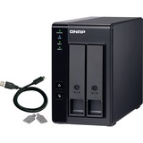 QNAP TR-002 contenitore di unità di archiviazione Box esterno HDD/SSD Nero 2.5/3.5" Nero, Box esterno HDD/SSD, 2.5/3.5", Seriale ATA II, Serial ATA III, 6 Gbit/s, Hot-swap, Nero