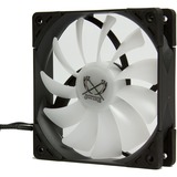 Scythe SU1225FD12MR-RH sistema di raffreddamento per computer Universale Ventilatore 12 cm Nero, Bianco 1 pz Ventilatore, 12 cm, 1200 Giri/min, 24,9 dB, 51,17 pdc/min, Nero, Bianco