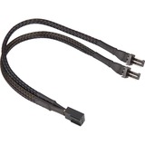 Sharkoon 0.2m, 3-Pin/2x3-Pin 0,2 m Nero, 3-Pin/2x3-Pin, 0,2 m, Maschio, Femmina, Dritto, Dritto, Nero