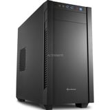 Sharkoon S1000 Tower Nero, Chassis Tower Nero, Tower, PC, Nero, micro ATX, Mini-ITX, Metallo, 15,5 cm