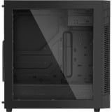 Sharkoon S25-W Midi Tower Nero, Chassis Tower Nero, Midi Tower, PC, Nero, ATX, micro ATX, Mini-ITX, Acrilico, Metallo, 16,7 cm