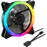 Sharkoon SHARK Blades RGB Case per computer Ventilatore 12 cm Nero, Ventilatore, 12 cm, 1200 Giri/min, 18,2 dB, 94,8 m³/h