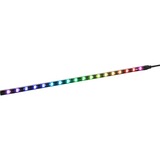 Sharkoon SHARK Blades RGB Universale Striscia LED Nero, Universale, Striscia LED, Nero, Multicolore, 3-Pin, 4 piedini