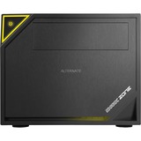 Sharkoon SHARK ZONE C10 Nero, Giallo, Chassis Tower Nero, PC, Nero, Giallo, Mini-ITX, Metallo, Giocare, 15 cm