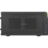 Sharkoon SHARK ZONE C10 Nero, Giallo, Chassis Tower Nero, PC, Nero, Giallo, Mini-ITX, Metallo, Giocare, 15 cm