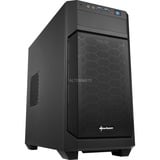 Sharkoon V1000 Mini-Tower, Case PC, Chassis Tower Nero, Metallo, Nero, Micro ATX,Mini-ITX, 15,5 cm