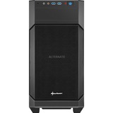 Sharkoon V1000 Mini-Tower, Case PC, Chassis Tower Nero, Metallo, Nero, Micro ATX,Mini-ITX, 15,5 cm