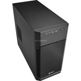 Sharkoon V1000 Mini-Tower, Case PC, Chassis Tower Nero, Metallo, Nero, Micro ATX,Mini-ITX, 15,5 cm