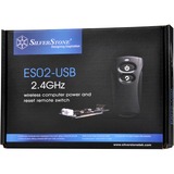 SilverStone ES02-USB telecomando RF Wireless PC Pulsanti Nero, PC, RF Wireless, Pulsanti, Nero
