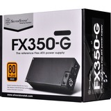 SilverStone FX350-G alimentatore per computer 350 W 20+4 pin ATX Flex ATX Nero, Alimentatore PC 350 W, 90 - 264 V, 47 - 63 Hz, Attivo, 90 W, 350 W