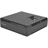 SilverStone Fortress FTZ01 Desktop Nero, Alloggiamento desktop Nero, Desktop, PC, Nero, Mini-DTX, Mini-ITX, Alluminio, Acciaio, 8,3 cm