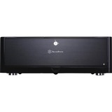 SilverStone GD06B vane portacomputer Scrivania Nero Nero, Scrivania, PC, Alluminio, Plastica, SECC, Micro-ATX, Mini-DTX, Mini-ITX, Nero, 440 mm, Vendita al dettaglio