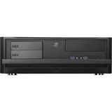 SilverStone GD06B vane portacomputer Scrivania Nero Nero, Scrivania, PC, Alluminio, Plastica, SECC, Micro-ATX, Mini-DTX, Mini-ITX, Nero, 440 mm, Vendita al dettaglio