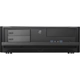 SilverStone GD06B vane portacomputer Scrivania Nero, Alloggiamento desktop Nero, Scrivania, PC, Alluminio, Plastica, SECC, Micro-ATX, Mini-DTX, Mini-ITX, Nero, 440 mm, Vendita al dettaglio
