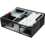 SilverStone GD06B vane portacomputer Scrivania Nero, Alloggiamento desktop Nero, Scrivania, PC, Alluminio, Plastica, SECC, Micro-ATX, Mini-DTX, Mini-ITX, Nero, 440 mm, Vendita al dettaglio