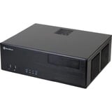 SilverStone Grandia GD05 HTPC Nero, Alloggiamento desktop Nero, HTPC, PC, Nero, DTX, micro ATX, Mini-ITX, Alluminio, Plastica, SECC, Casa/ufficio, Vendita al dettaglio