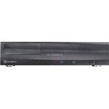 SilverStone ML03 HTPC Nero, Alloggiamento desktop Nero, HTPC, PC, Nero, micro ATX, Mini-ATX, Mini-ITX, Alluminio, Plastica, SECC, 440 mm