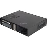 SilverStone ML03 HTPC Nero, Alloggiamento desktop Nero, HTPC, PC, Nero, micro ATX, Mini-ATX, Mini-ITX, Alluminio, Plastica, SECC, 440 mm