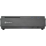 SilverStone ML07 vane portacomputer HTPC Nero, Case HTPC Nero, HTPC, PC, Plastica, Acciaio, Mini-DTX, Mini-ITX, Nero, Fondo