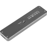 SilverStone MS09 Box esterno SSD Antracite M.2, Disk enclosure grigio scuro, Box esterno SSD, M.2, SATA, Collegamento del dispositivo USB, Antracite