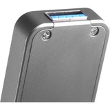 SilverStone MS09 Box esterno SSD Antracite M.2, Disk enclosure grigio scuro, Box esterno SSD, M.2, SATA, Collegamento del dispositivo USB, Antracite