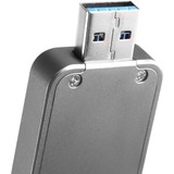 SilverStone MS09 Box esterno SSD Antracite M.2, Disk enclosure grigio scuro, Box esterno SSD, M.2, SATA, Collegamento del dispositivo USB, Antracite