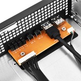 SilverStone RM21-304 Supporto Bianco, Enclosure per rack Nero, Supporto, Server, Bianco, micro ATX, Mini-ITX, Metallo, 2U