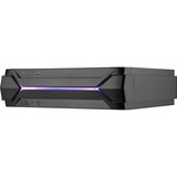 SilverStone RVZ03 Basso profilo (Slimline - stilizzato) Nero, Case HTPC Nero, Basso profilo (Slimline - stilizzato), PC, Nero, Mini-DTX, Mini-ITX, Plastica, Acciaio, 8,3 cm