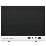 SilverStone SG13 Mini Tower Nero, Bianco, Alloggio a cubo bianco/Nero, Mini Tower, PC, Nero, Bianco, Mini-ATX, Mini-DTX, Plastica, Acciaio, 6,1 cm
