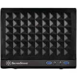 SilverStone SG13 Mini Tower Nero, Chassis Tower Nero, Mini Tower, PC, Nero, Mini-DTX, Mini-ITX, Plastica, Acciaio, 2.5,3.5"