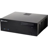 SilverStone SST-GD04B vane portacomputer HTPC Nero, Alloggiamento desktop Nero, HTPC, PC, Alluminio, SECC, DTX,Micro-ATX,Mini-ITX, Nero, 1x 120 mm,2x 120 mm, Vendita al dettaglio