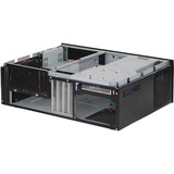 SilverStone SST-GD04B vane portacomputer HTPC Nero, Alloggiamento desktop Nero, HTPC, PC, Alluminio, SECC, DTX,Micro-ATX,Mini-ITX, Nero, 1x 120 mm,2x 120 mm, Vendita al dettaglio