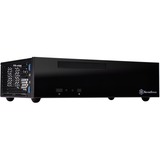 SilverStone SST-ML09B vane portacomputer HTPC Nero Nero, HTPC, PC, Acrilico, Plastica, Acciaio, Mini-DTX, Mini-ITX, Nero, 0,8 mm