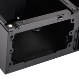 SilverStone SST-ML09B vane portacomputer HTPC Nero, Case HTPC Nero, HTPC, PC, Acrilico, Plastica, Acciaio, Mini-DTX, Mini-ITX, Nero, 0,8 mm