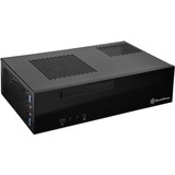 SilverStone SST-ML09B vane portacomputer HTPC Nero, Case HTPC Nero, HTPC, PC, Acrilico, Plastica, Acciaio, Mini-DTX, Mini-ITX, Nero, 0,8 mm