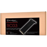 SilverStone SST-RC03B-220 cavo piatto e a nastro Nero, PCI Express 3.0 x16, Maschio/Femmina, Nero, 0,22 m