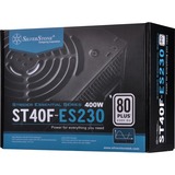 SilverStone ST40F-ES230 alimentatore per computer 400 W 20-pin ATX ATX Nero Nero, 400 W, 180 - 264 V, 47 - 63 Hz, 3 A, Attivo, 100 W